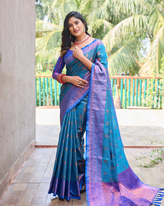 The Kanchi Silk - Blue