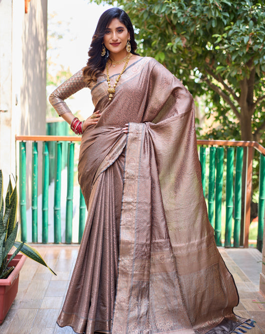 kanjivaram Handloom zari  -Desert Elegance